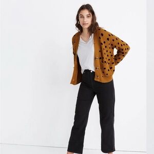 Madewell Hillview Cardigan in Painted Spots | Size XS